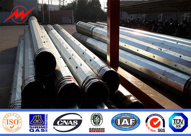 10-50m Tiang Listrik Baja Tiang Listrik Saluran Transmisi Galvanis