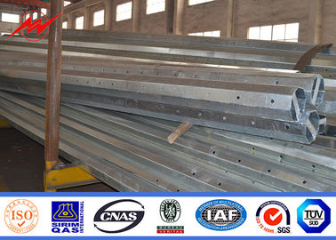 Astm A123 Pipa Galvanis Tiang Listrik Tubular Baja 8-20m