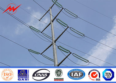 Galvanized Power Transmission Tubular Tower Pole Konik Baja Listrik ASTM A123