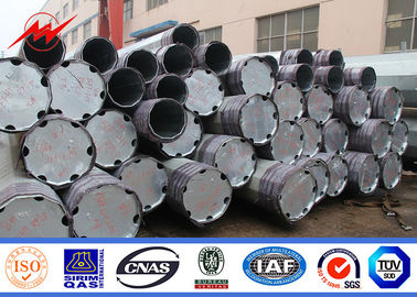 10m 11m 12m Kolom Hot Dip Galvanisasi Tiang Tenaga Listrik
