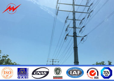 33kv Lv Jalur Distribusi Listrik Tiang Baja Galvanis