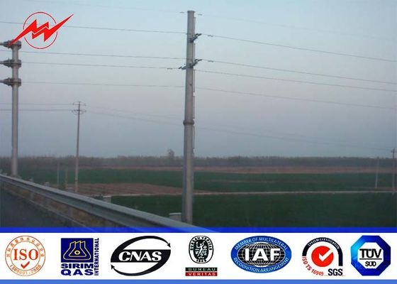 10M-5KN To 20M-50KN Galvanized Steel Tubular Pole Cross Arm For Overhead Electrical Transmission Line