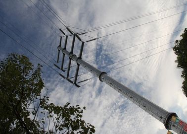 10mm Baja Galvanis ASTM A36 Tiang Listrik Utilitas