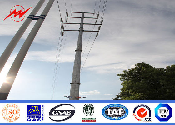 Menara Kutub Baja Monopole 132kv Monopole Untuk Proyek Jalur Distribusi Listrik