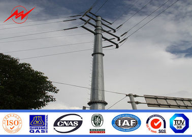 Tiang Transmisi Daya 220kv Galvanized Electric Steel Tubular
