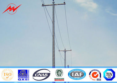 3mm 45ft Q345 Tiang Baja Galvanis, Listrik Tiang Listrik Disesuaikan Untuk Kapal