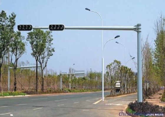 Hot Dip Galvanized Q235 Traffic Light Pole Traffic Road Sign Board Kutub