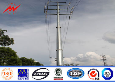 43m 320kv NGCP Hot Dip Galvanizing Steel Tiang Utilitas Listrik Untuk Penawar