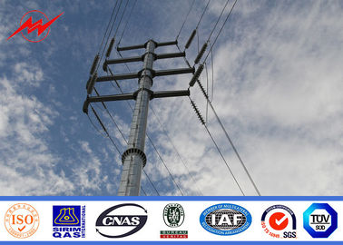 2.5MM 30m 500kv Monopole Antenna Tower Untuk Jalur Distribusi