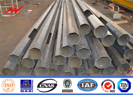 Tiang Transmisi Daya Galvanized Steel 16m ISO 9001