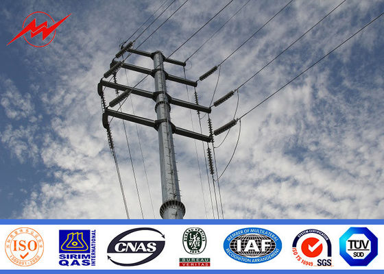 8M 1200Dan TIp Beban Listrik Utilitas Tiang Listrik Untuk 11KV Overhead Transmission Line Polandia