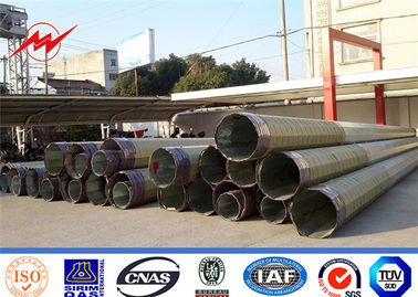 Q345 Q235 GR65 Steel Power Pole, Unitity Listrik Tiang Pole Seumur Hidup Panjang