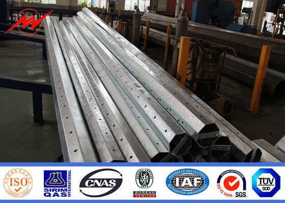 16m Tubular Steel Power Pole Untuk Proyek Jalur Transmisi Listrik