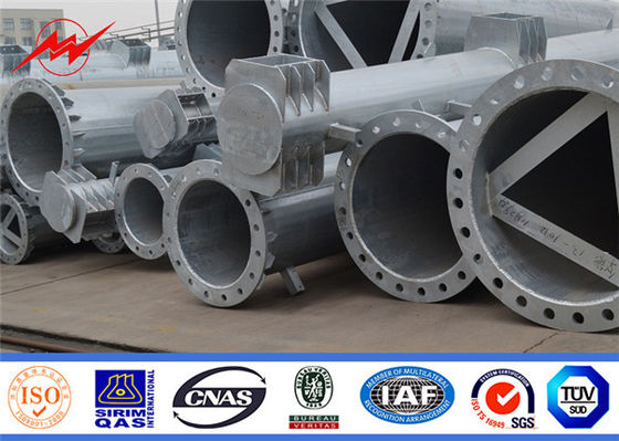 Line 30ft Listrik Telescoping Steel Utilitas Polandia Tiang Transmisi Daya Tegangan Tinggi