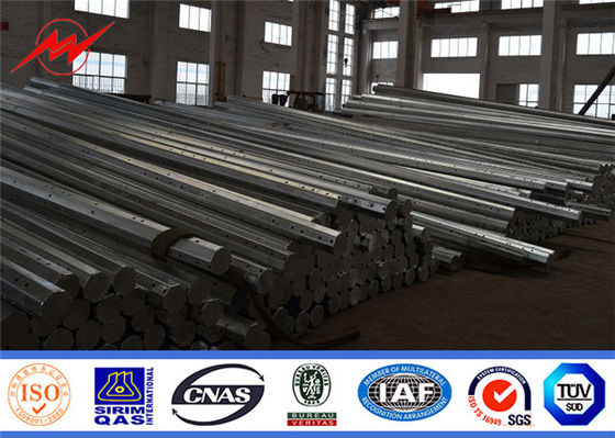 Line 30ft Listrik Telescoping Steel Utilitas Polandia Tiang Transmisi Daya Tegangan Tinggi