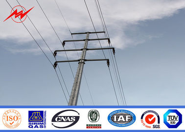 Jalur Transmisi 10m 12m 133kv Tiang Daya Listrik Untuk Menara Tiang Baja