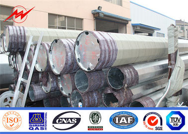 25Ft Untuk 40 Ft Galvanized Steel Power Pole Untuk 69KV Jalur Distribusi Tenaga Listrik