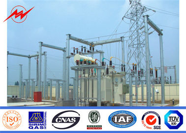 30ft Steel Tubular Pole Jalur Distribusi Daya Listrik Jalur Transmisi