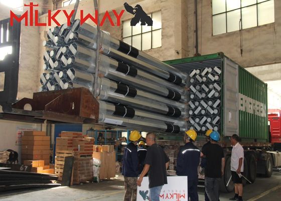 11m 3.8mm 7.2mm 80-100 mikrom Galvanisasi hot dip untuk tiang baja galvanis tahan lama