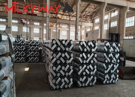 11m 3.8mm 7.2mm 80-100 mikrom Galvanisasi hot dip untuk tiang baja galvanis tahan lama