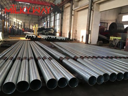 15M 8KN Gr65 Steel Tubular Pole untuk Pasar Afrika dengan dan BV Sertifikasi dan ketebalan dinding 3mm