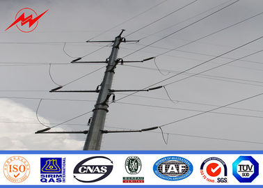 17 M Polygonal Tapered Steel Tubular Pole Untuk Proyek Jalur Transmisi