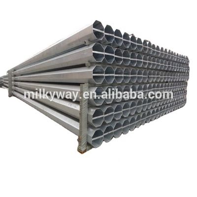 Hot Dip Galvanized 33KV to 138KV Power Pole with Gr.65 Material and AWS D.1.1 Welding Standard