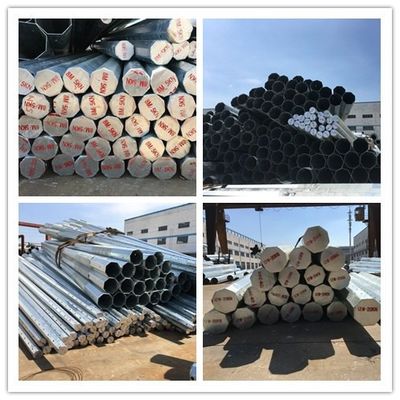 15m Steel Utility Power Pole with 2.75mm Thickness and 850kg Load for Transmission Lines