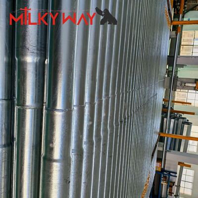 Kutub listrik baja bertenaga tinggi S500MC dengan permukaan galvanis panas dan baut yang diikat dengan stainless steel untuk jaringan listrik