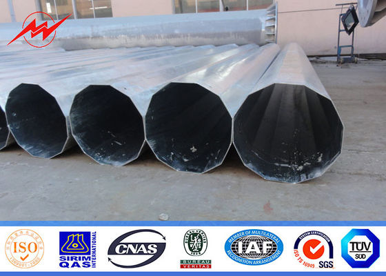 25ft ke 75ft Listrik Runcing Utens Tapal Baja Utensil, Tiang Distribusi Tenaga Baja 10kv ~ 550kv