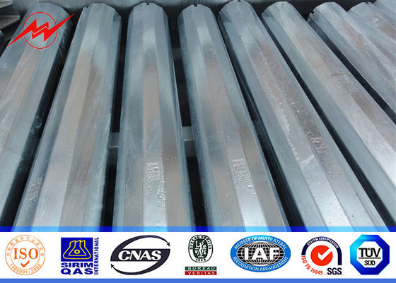 25ft ke 75ft Listrik Runcing Utens Tapal Baja Utensil, Tiang Distribusi Tenaga Baja 10kv ~ 550kv