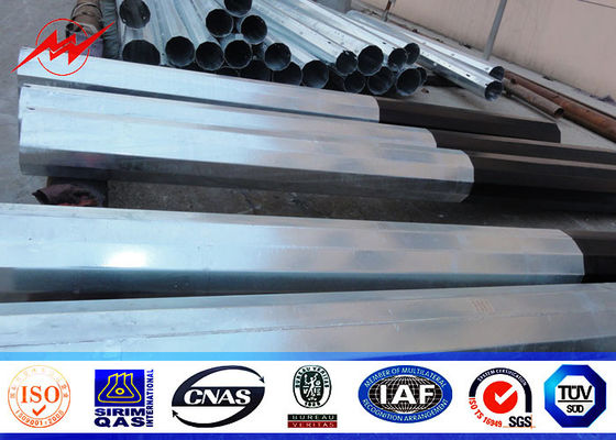 25ft ke 75ft Listrik Runcing Utens Tapal Baja Utensil, Tiang Distribusi Tenaga Baja 10kv ~ 550kv