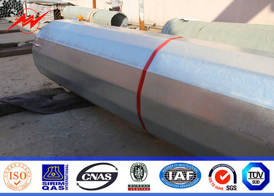 Ganda Atau Single Circuit 16M 32M Steel Power Pole Transmission Untuk Overhead Line Steel Tower