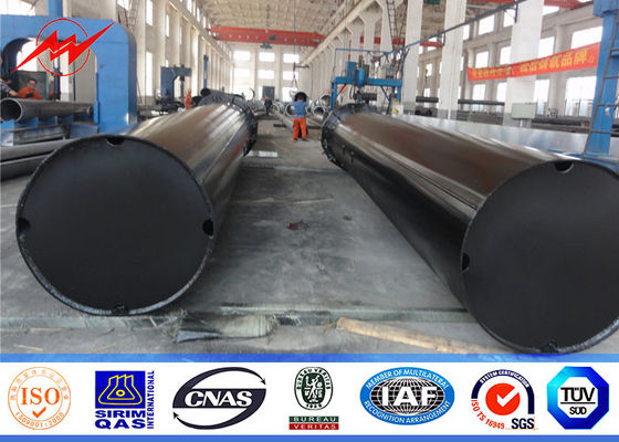 Ganda Atau Single Circuit 16M 32M Steel Power Pole Transmission Untuk Overhead Line Steel Tower