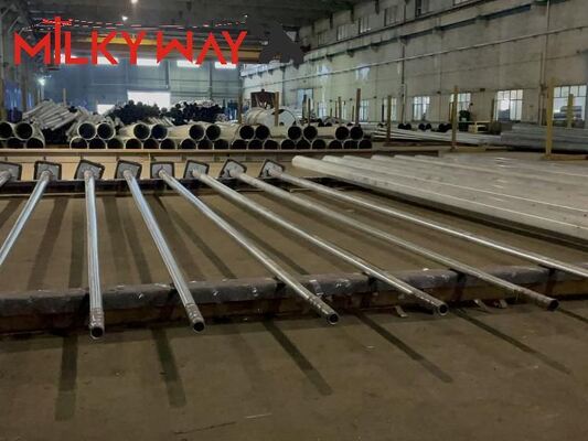 Lampu Taman Listrik 6m 8m Desain Kustom Dengan Tahan Angin 35m/s