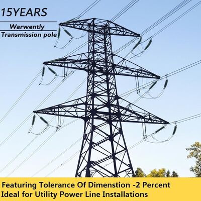 15Tahun Garansi tiang listrik baja dengan perawatan bitumen dan ketahanan angin 350 sampai 500kmh Dibangun untuk menahan kondisi lingkungan yang keras