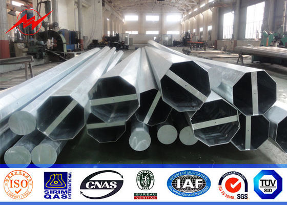 9M 440DAN Dan Octagonal Listrik Utilitas Tiang Listrik, Hot Dip Galvanized Distribusi Listrik Polandia