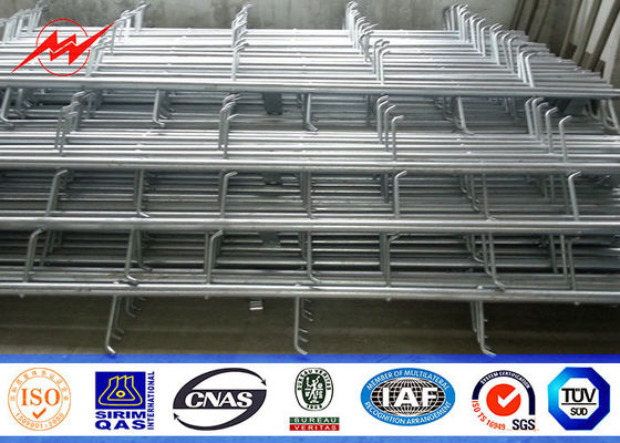 132kv 27Meter 1500kg Beban Menara Tiang Mono Untuk Transmisi Mobile Telekomunikasi