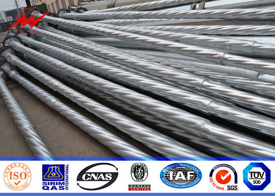 Tiang Transmisi Daya Tegangan Rendah 11.9m Untuk Proyek Jalur Transmisi 69 kv