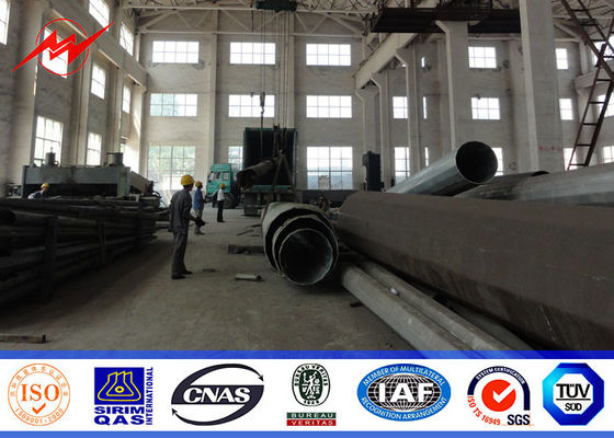 Tiang Transmisi Daya Tegangan Rendah 11.9m Untuk Proyek Jalur Transmisi 69 kv