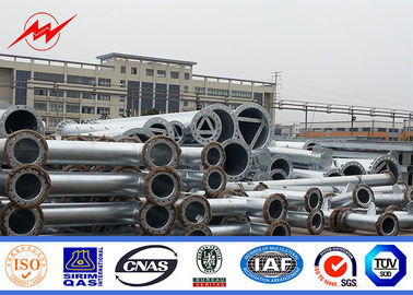 Tiang Listrik Tenaga Listrik Hot Dip Galvanized Asia Tingkat Permukaan Tanah Tertanam