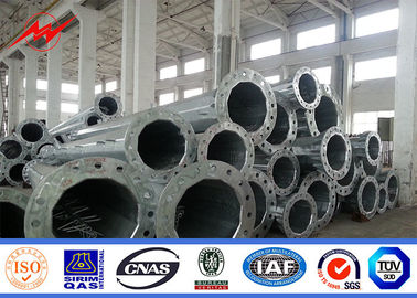 Tiang Listrik Tenaga Listrik Hot Dip Galvanized Asia Tingkat Permukaan Tanah Tertanam