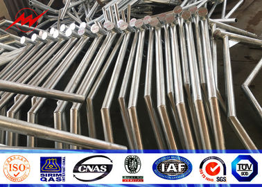 Tiang Listrik Baja Ss400 15m 450kg Anti Angin 35m/dtk