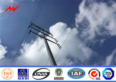 10.5m 138kv Lini Transmisi Tiang Listrik Baja Bulat