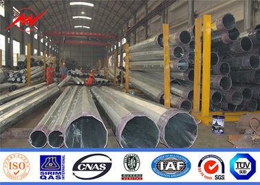 10.5m 138kv Lini Transmisi Tiang Listrik Baja Bulat