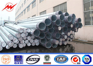Tiang Listrik Baja Tubular 35ft 127-248mm 2.75 / 3mm Tebal Hot Dip Galvanis
