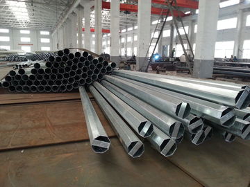 138kv Listrik ASTM A123 Utilitas Tiang Listrik Explosion Proof