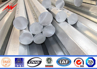 Satu Bagian Desain 35FT Listrik Tiang Baja Galvanis 500kg Beban Desain