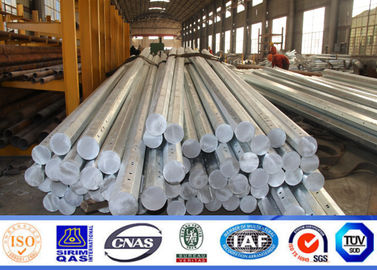 132KV 15m Transmisi Tiang Listrik Hot Steel Daya Glavanized Untuk Aferica