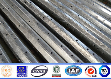132KV 15m Transmisi Tiang Listrik Hot Steel Daya Glavanized Untuk Aferica